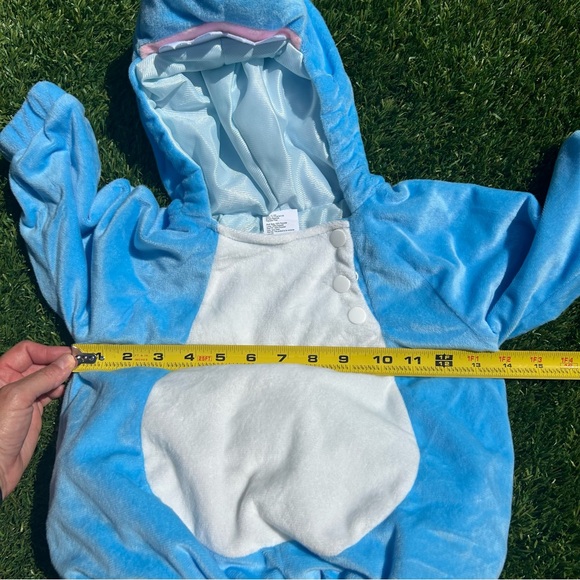 Baby Shark Halloween Costume Pullover Top 12-18M (Months) Hyde & EEK! Plush Blue - Picture 12 of 13